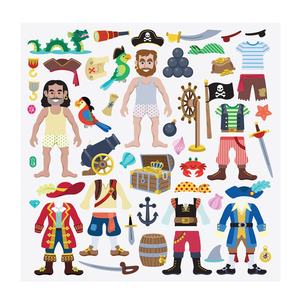 Melissa & Doug - Puffy Pirate Stickers Play Set