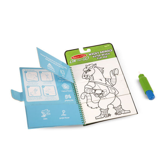 Melissa & Doug - On The Go - Water WOW Wacky Animals Flip