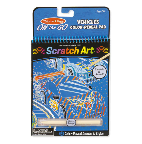 Melissa & Doug - Scratch Art - Vehicle - ON the GO Travel Activity