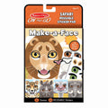 Melissa & Doug - Reusable Stickers Make A Face - Safari - On the Go Travel Activity