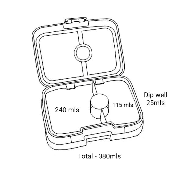 Yumbox - Bento Snack Box 3 Compartment Jodhpur Blue