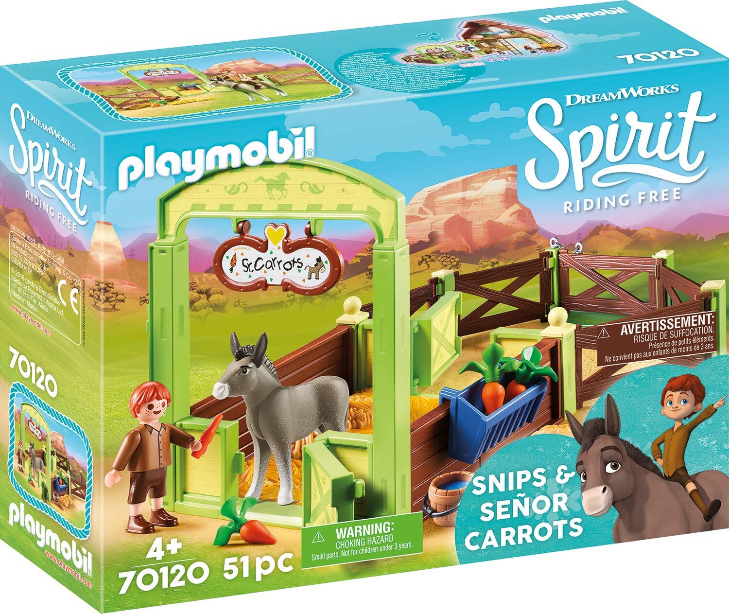 Playmobil - Spirit - Stable Box with Señor Carrot (70120)