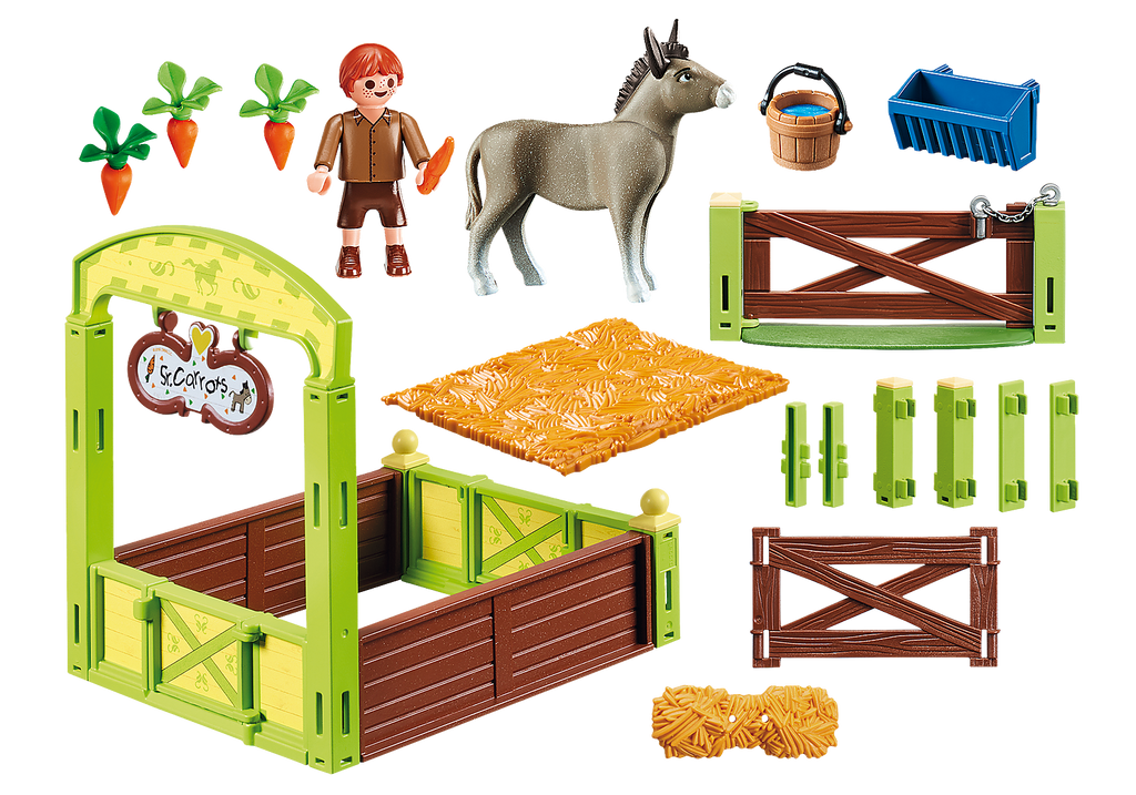 Playmobil - Spirit - Stable Box with Señor Carrot (70120)