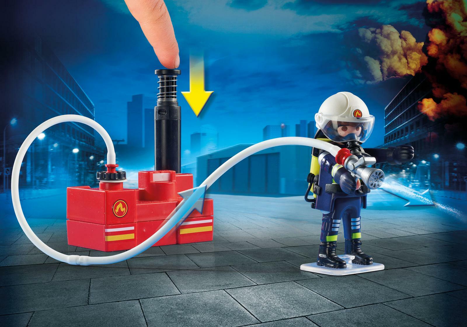 Playmobil - Fire Firefighters With Water Pump (9468)