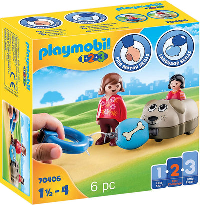 Playmobil - 1.2.3 Dog Train Car (70406)