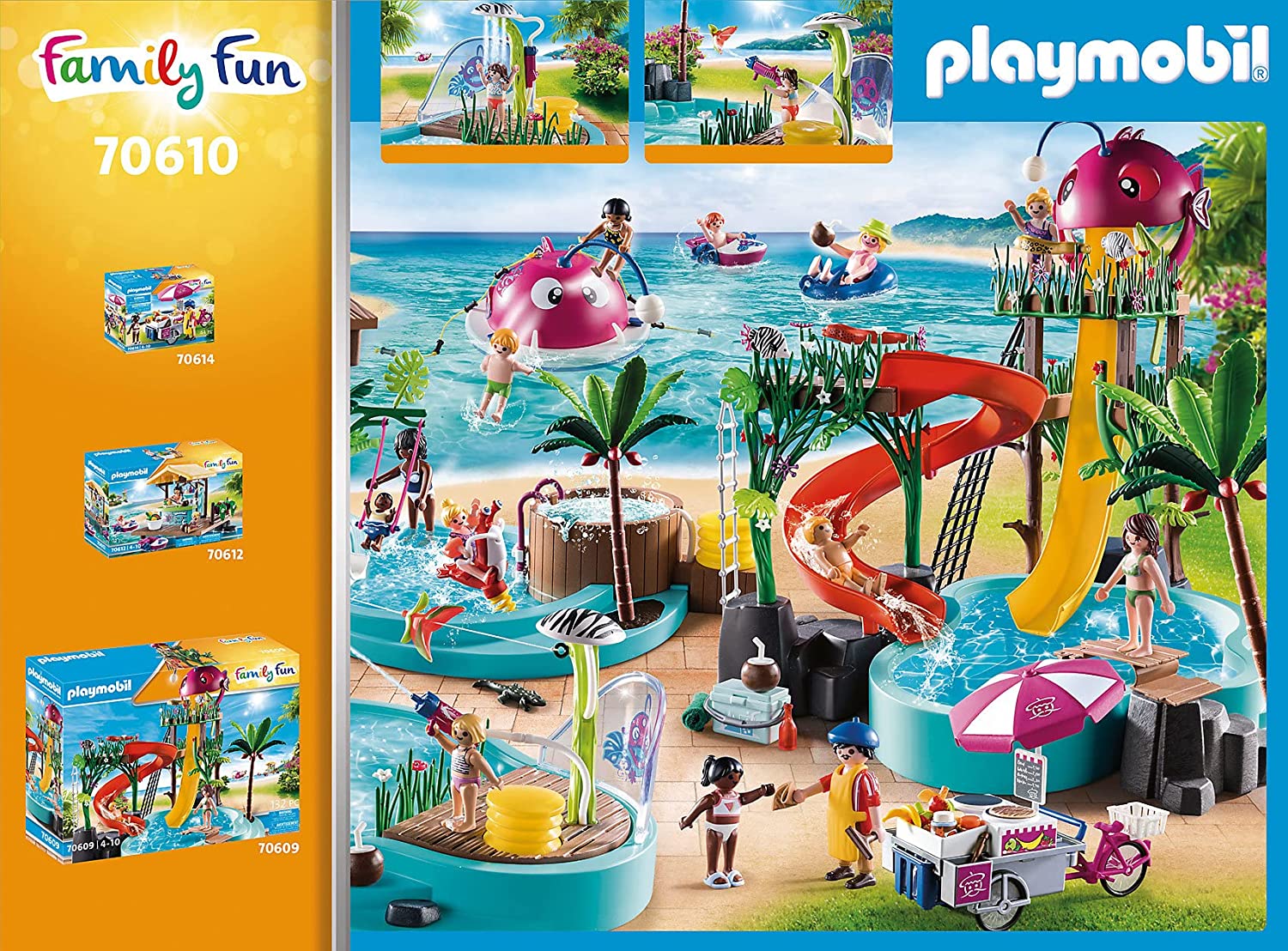 Playmobil - Small Pool With Water Sprayer (70610)