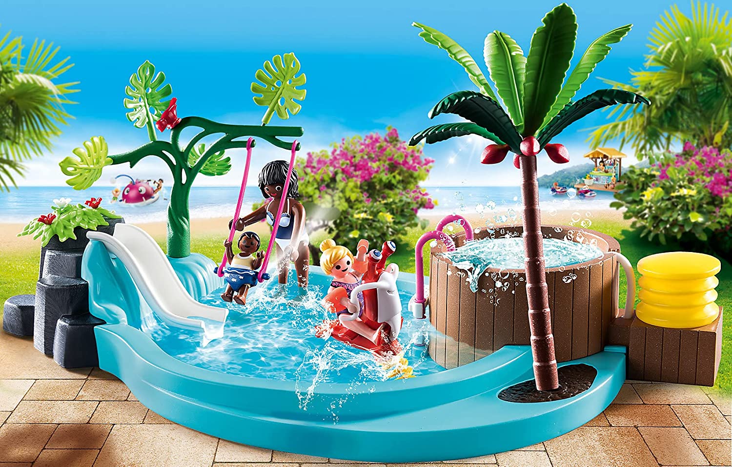 Playmobil - Childrens Pool with Slide (70611)