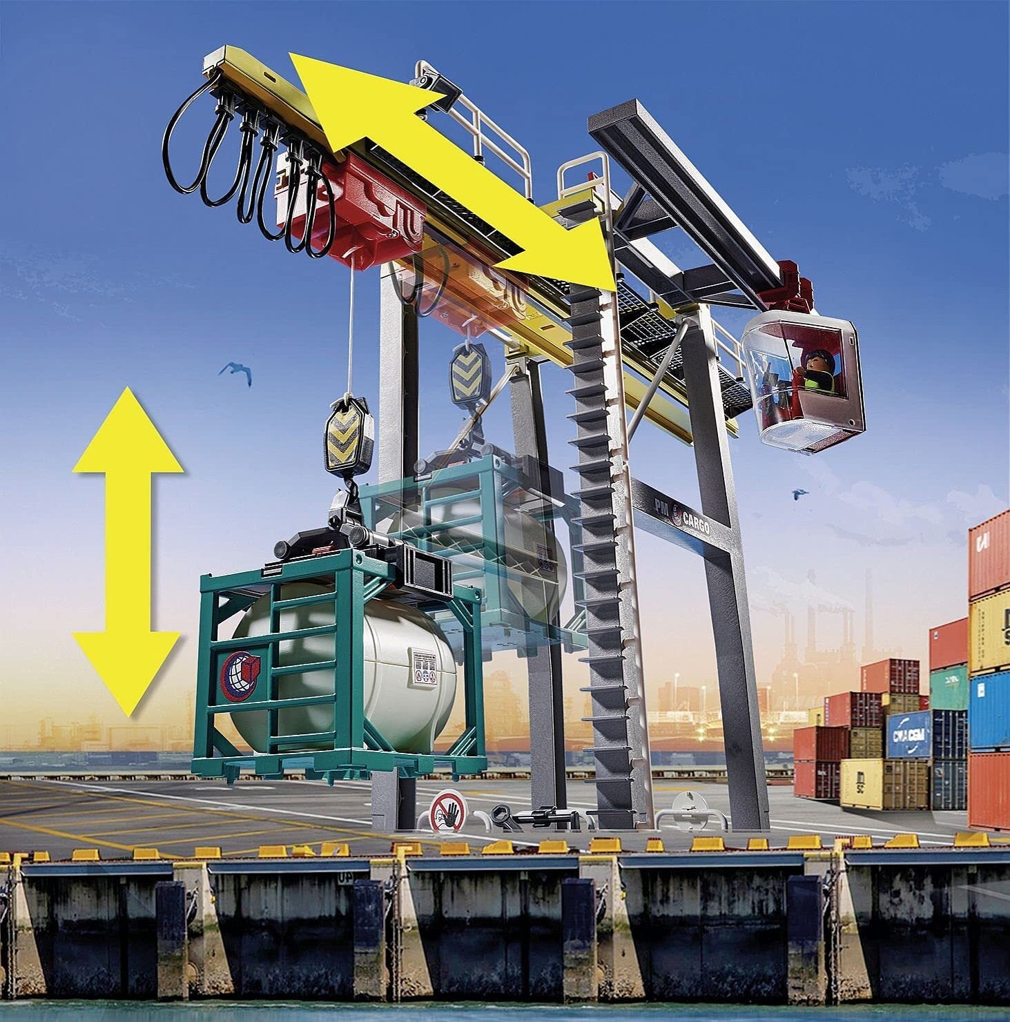 Playmobil - Crane With Container (70770)