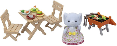 Sylvanian Families - BBQ Picnic Set with Elephant Girl