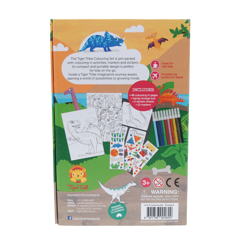 Tiger Tribe - Colouring Set Dinosaurs 3+