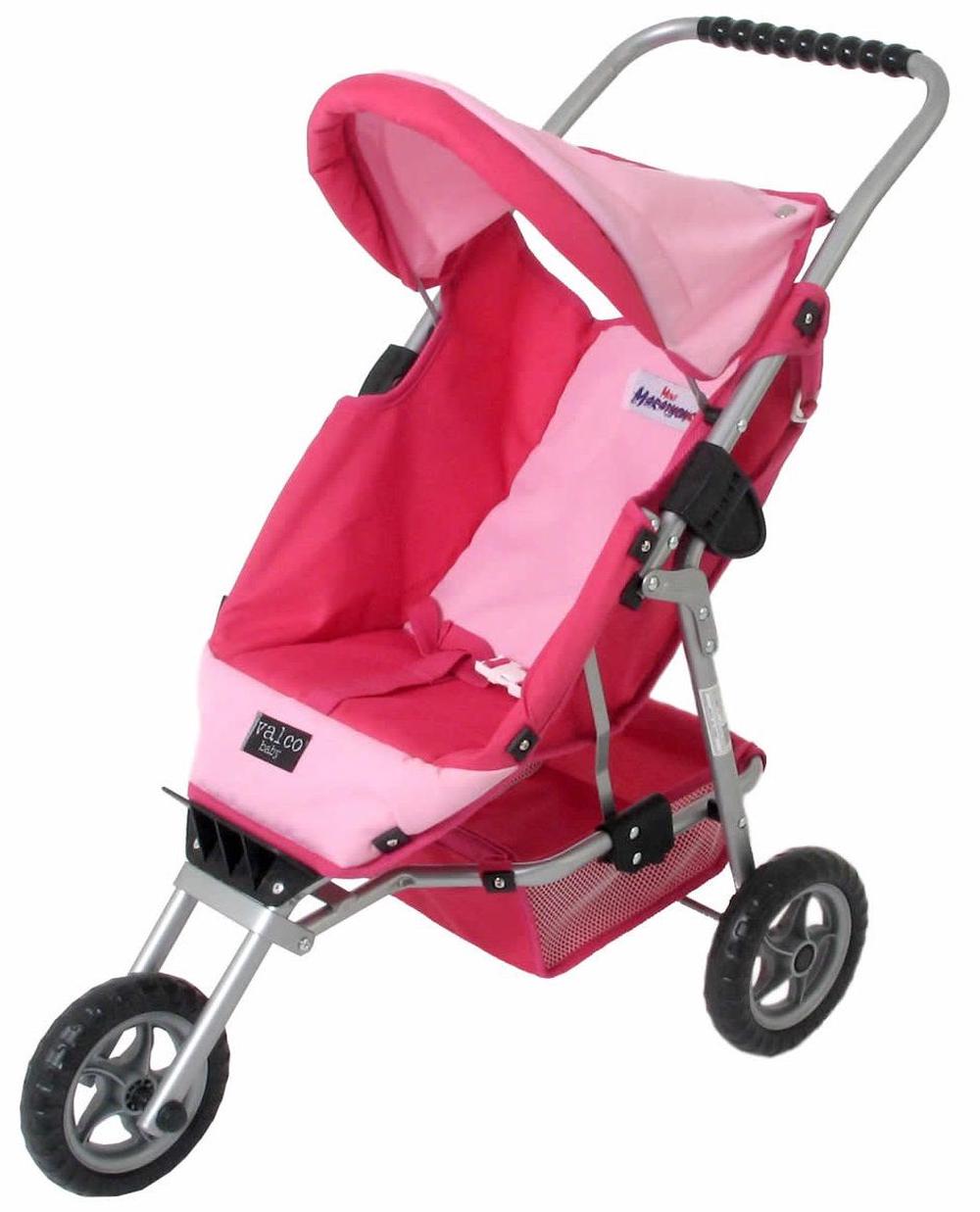 Valco - Mini Marathon Dolls Pram - Hot Pink & Pink