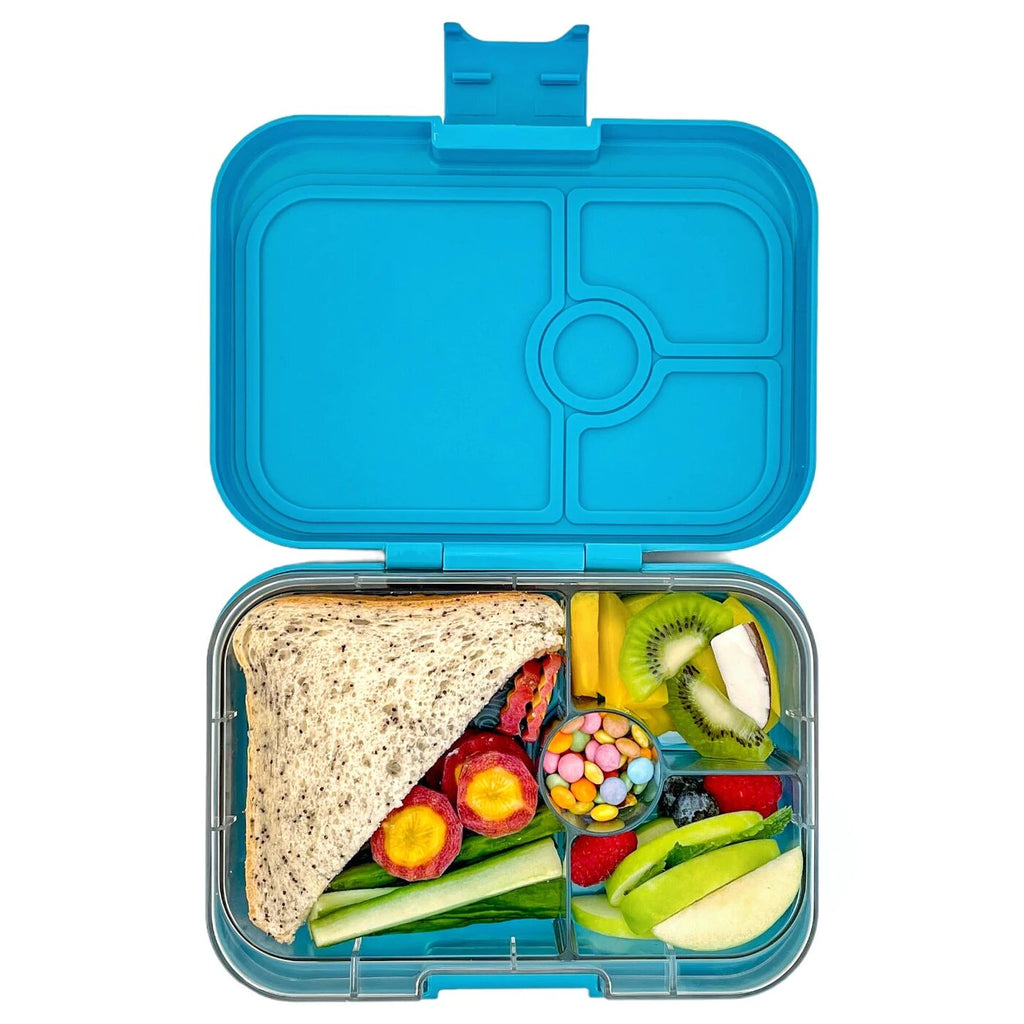 Yumbox - Bento Panino 4 Compartment Aqua Rainbow