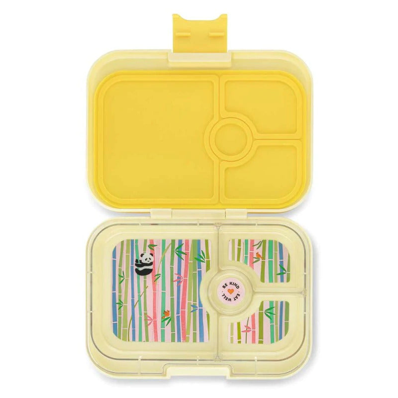 Yumbox - Bento Panino 4 Compartment Yellow Panda