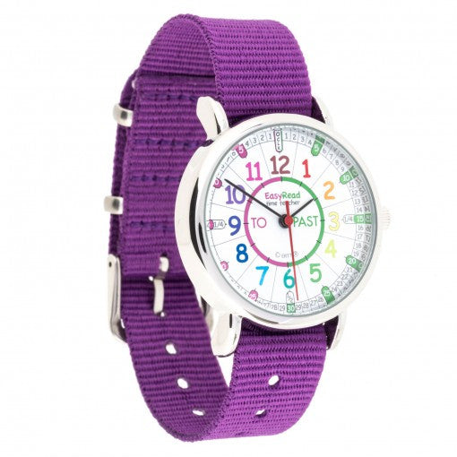 Easy Read - Watches - Past/To - Rainbow Face