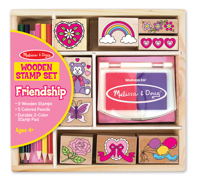 Melissa & Doug - Wooden Friendship Stamp Set