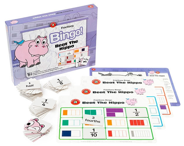 Edvantage - Beat the Hippo Bingo (Fractions)