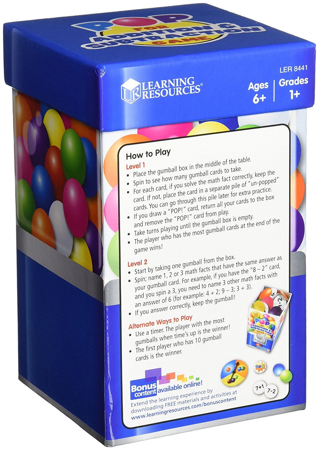 Learning Resources - Pop for Addition and Subtraction Game