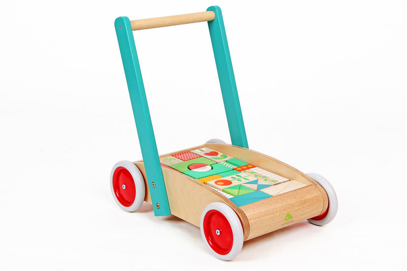 Tender Leaf Toys - Wagon with Blocks