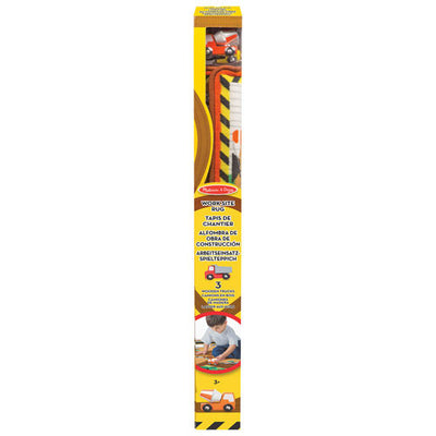 Melissa & Doug - Round the Construction Zone Work Site Floor Rug